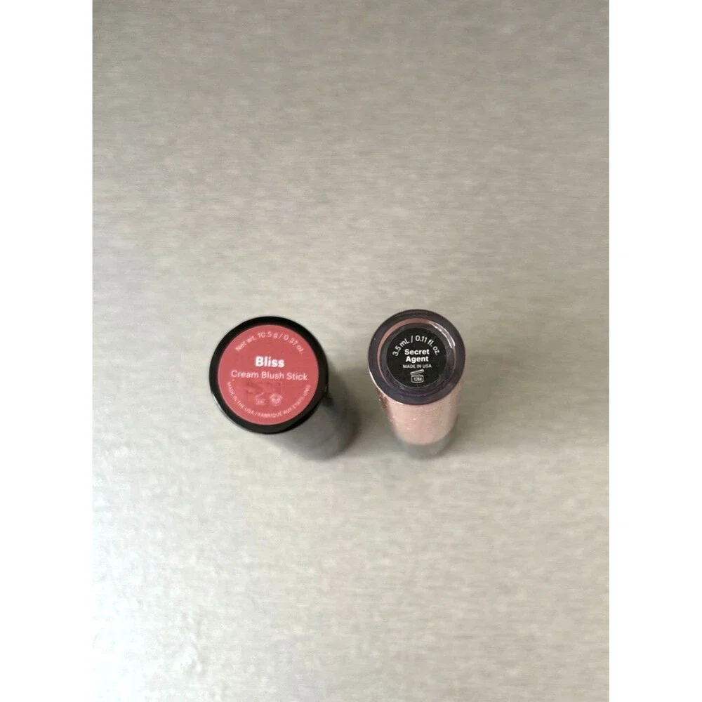 Glo Skin Beauty Bundle Cream Blush Stick Bliss & Lip Gloss Secret Agent NEW